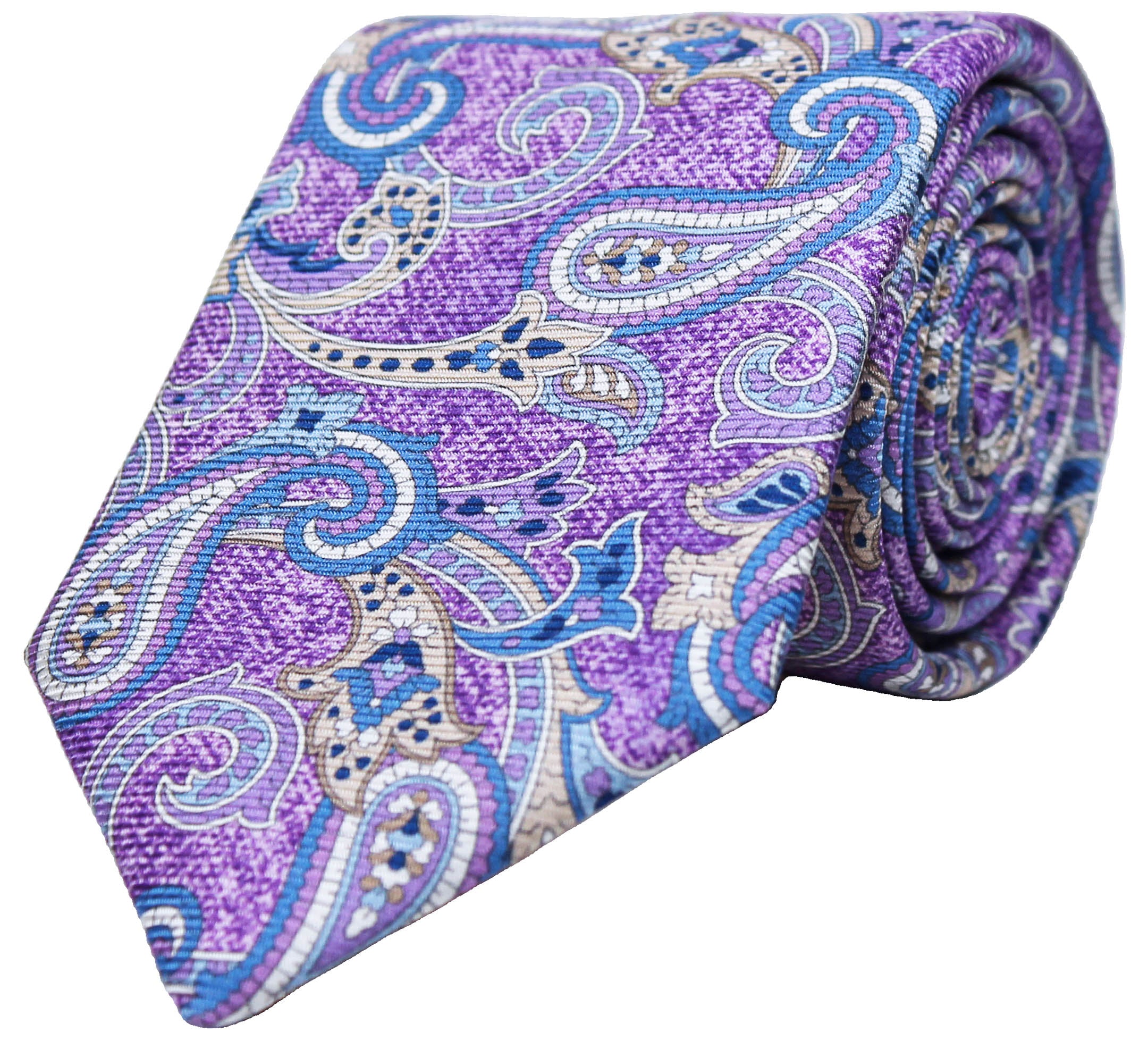 Modern Melange Paisley/ Shades of Purple