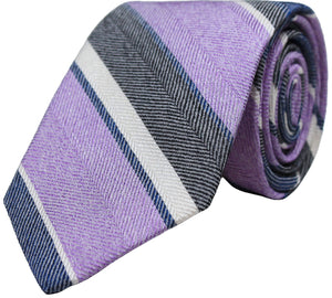 Herringbone Stripe/ Lavender