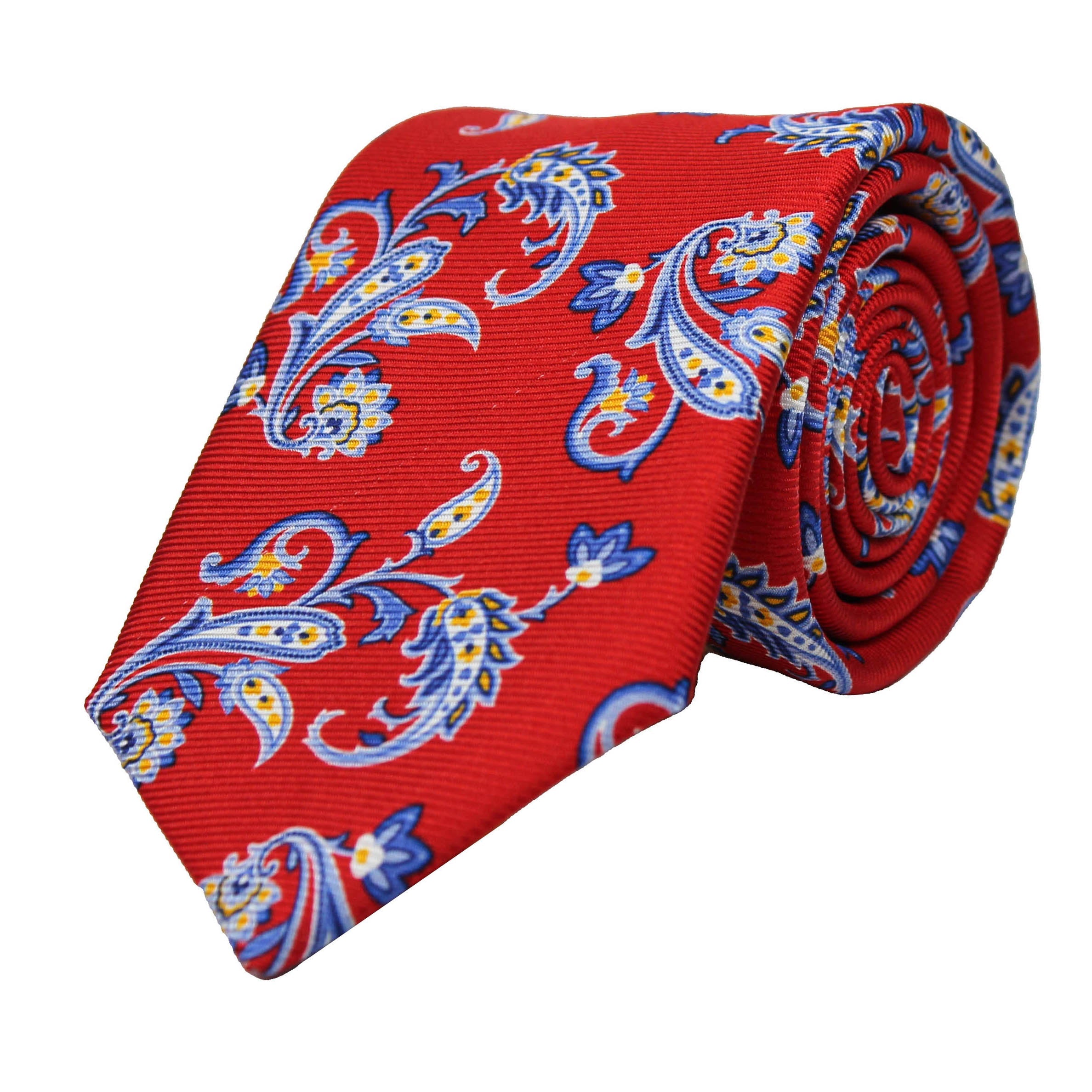 Springtime Floating Paisley Twills/ Red Royal