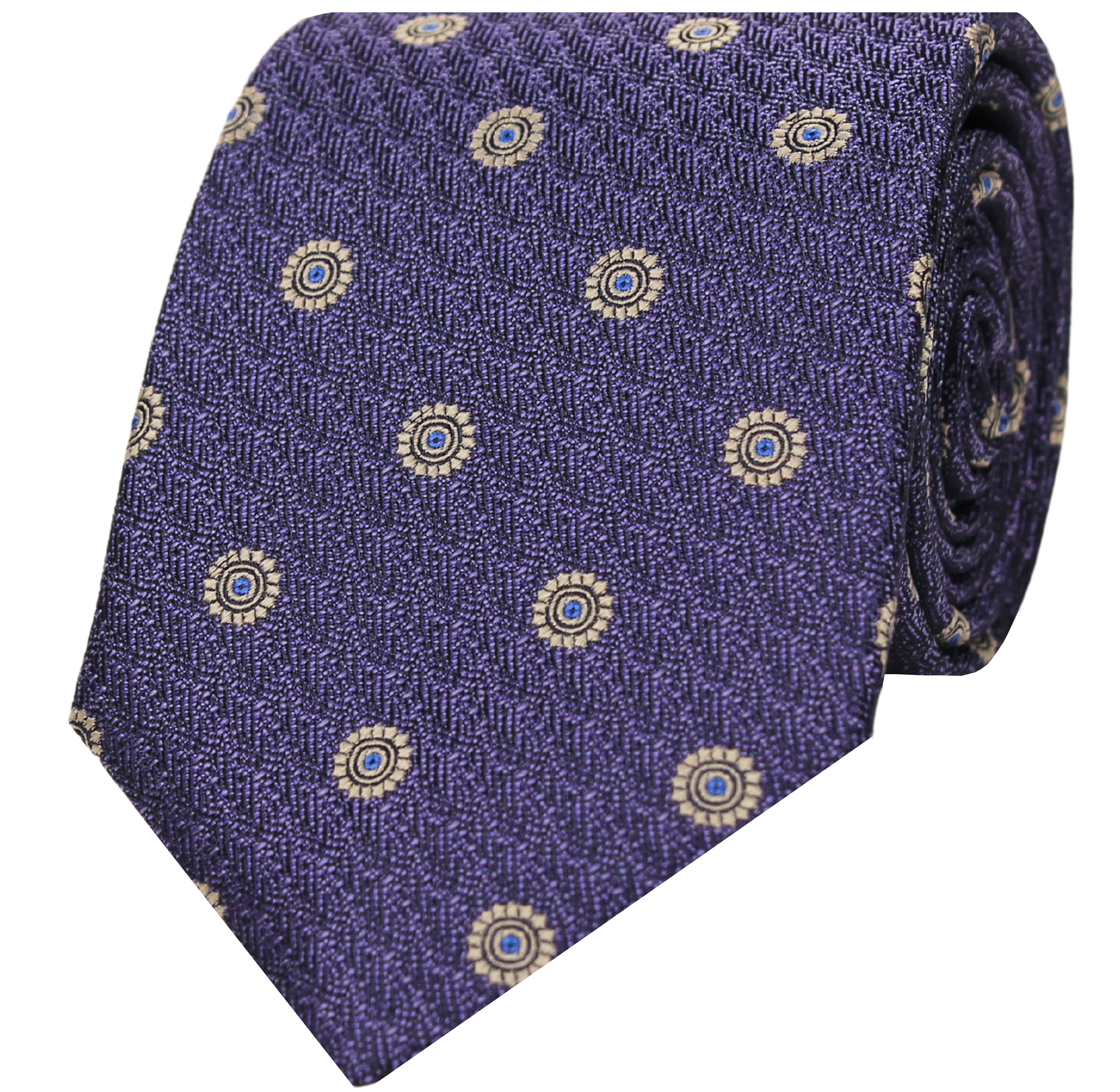 Spring Woven Spaced Neat-Blueberry