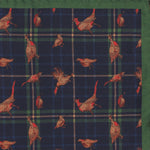 Load image into Gallery viewer, Pheasant on Plaid Pocket Square
