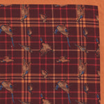 Load image into Gallery viewer, Pheasant on Plaid Pocket Square
