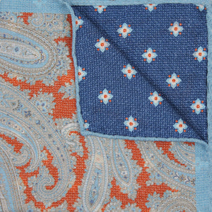 Soft Tone Moving Paisley Pocket Square