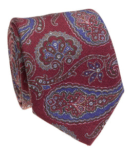 Springtime Paisley/ Cranberry Grape - Silk Garza