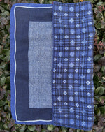 Load image into Gallery viewer, Herringbone/Floral Check Pocket Square
