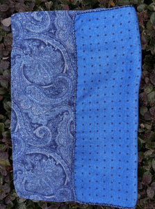 Paisley/Dot Pocket Square