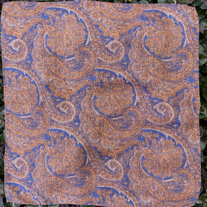 Paisley/Dot Pocket Square