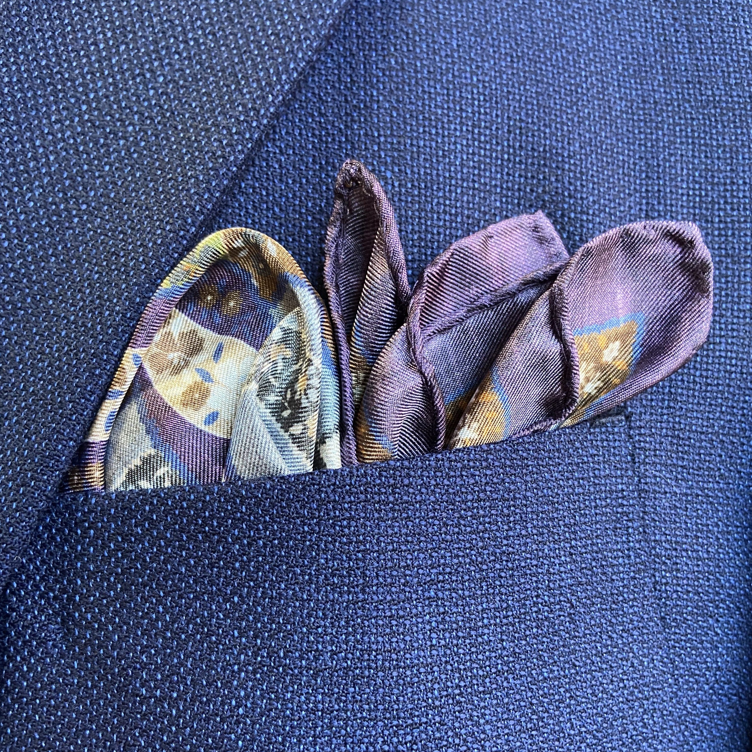 Dancing Paisley/Floral Pocket Square