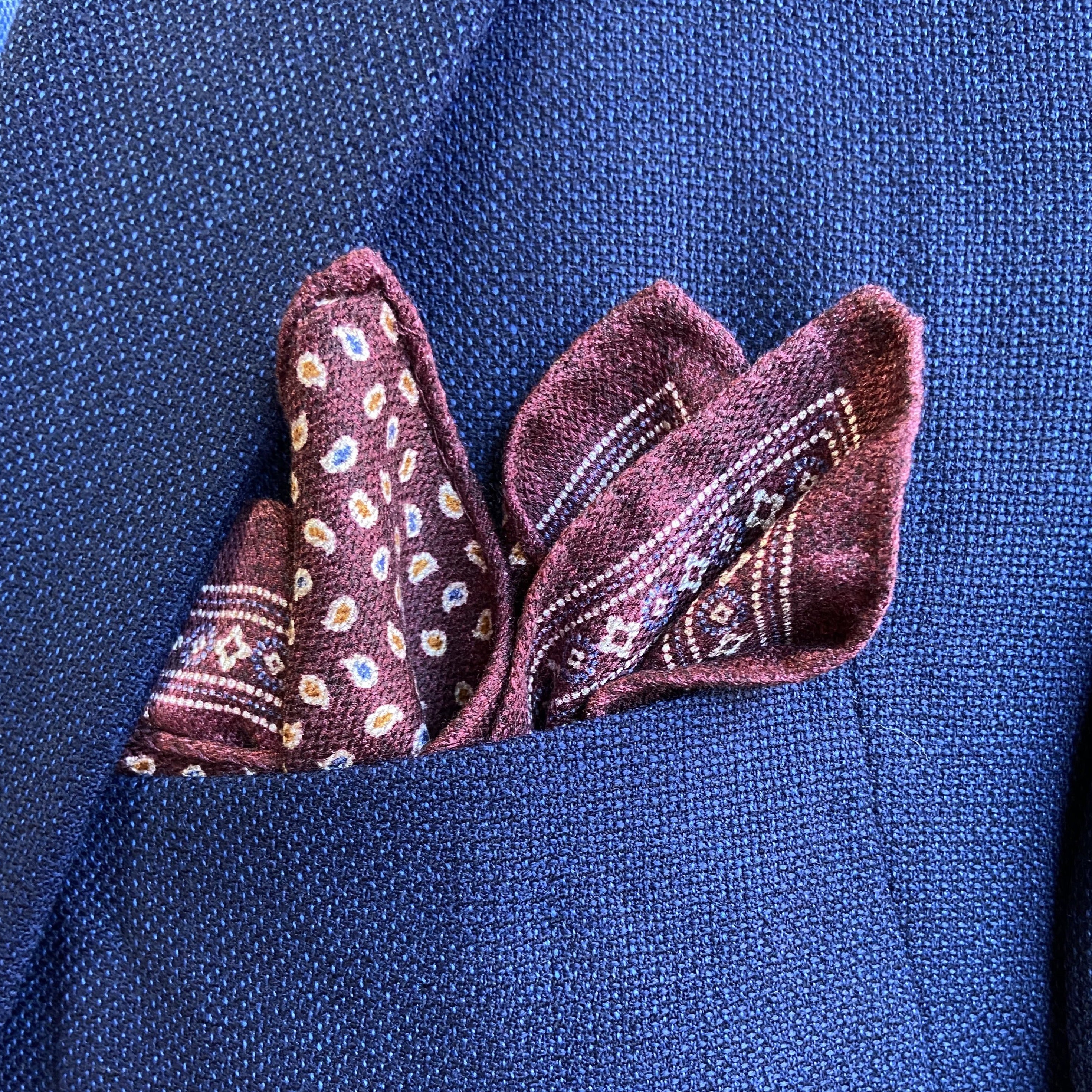 Ancient/Mini Drops Pocket Square