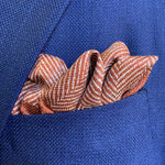 Load image into Gallery viewer, Herringbone/Floral Check Pocket Square
