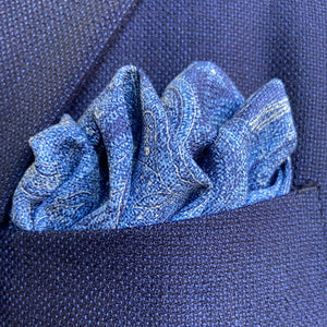 Paisley/Dot Pocket Square