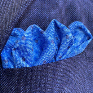 Paisley/Dot Pocket Square