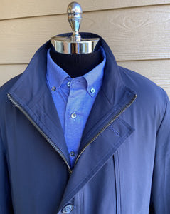 Hybrid Coat-Jacket: Navy