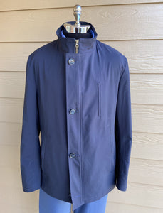 Hybrid Coat-Jacket: Navy