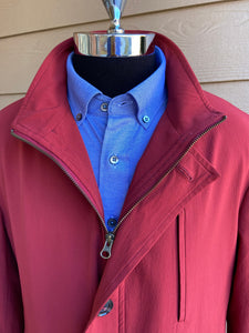 Hybrid Coat-Jacket: Red