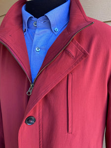 Hybrid Coat-Jacket: Red