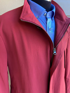 Hybrid Coat-Jacket: Red