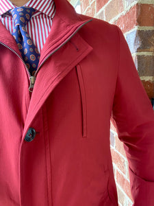 Hybrid Coat-Jacket: Red